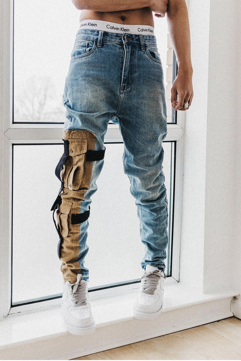 Mens Tooling distressed jeans